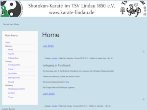 Internetseite www.karate-lindau.de
