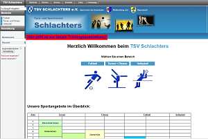 Internetseite www.TSV-Schlachters.de